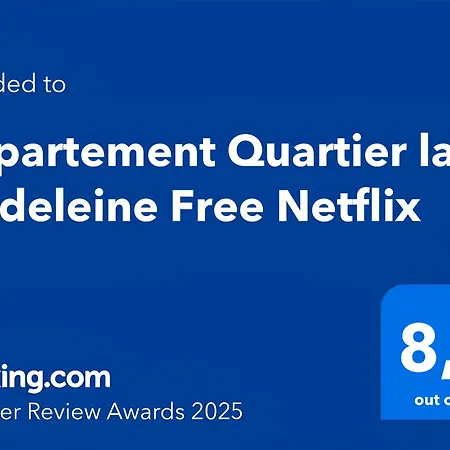 Apartamento Quartier La Madeleine Free Netflix